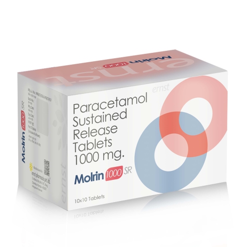 Paracetamol Sustained Release Tablets 1000 Mg - MOLRIN 1000 SR - Ernst Pharmacia