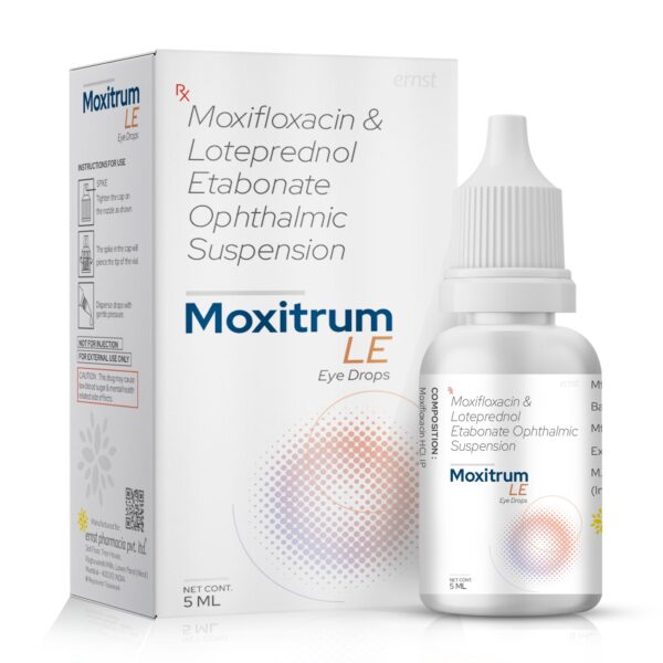 MOXITRUM LE Eye Drops - Moxifloxacin & Loteprednol Etabonate Ophthalmic Suspension