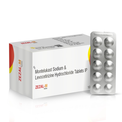 Montelukast Sodium & Levocetirizine Hydrochloride Tablets IP - ZEZAL M Tablets