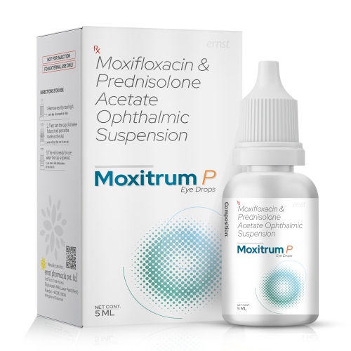 Moxifloxacin & Prednisolone Acetate Ophthalmic Suspension - MOXITRUM P Drops