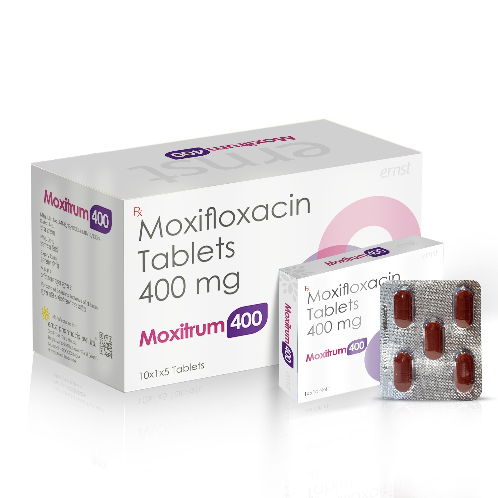 Moxifloxacin Tablets 400 MG - MOXITRUM 400 Tablets