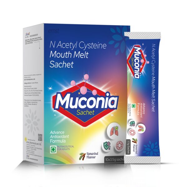 N-Acetyl Cysteine Mouth Melt Sachet - MUCONIA Sachet