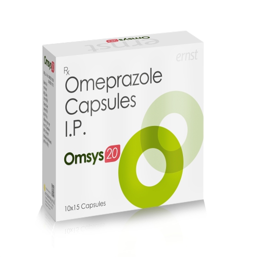 Omeprazole Capsules IP 20MG - OMSYS 20 Capsules - Ernst Pharmacia