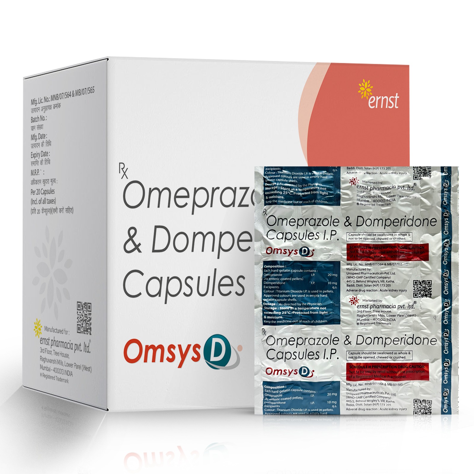 Omeprazole & Domperidone Capsules IP
