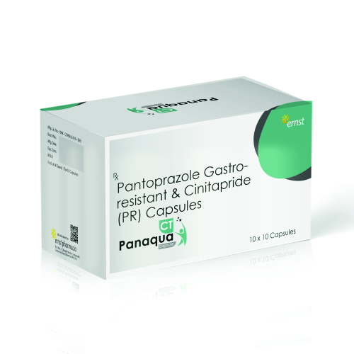 Pantoprazole Gastro Resistant & Cinitapride (SR)Capsules - PANAQUA CT Capsules - Ernst Pharmacia