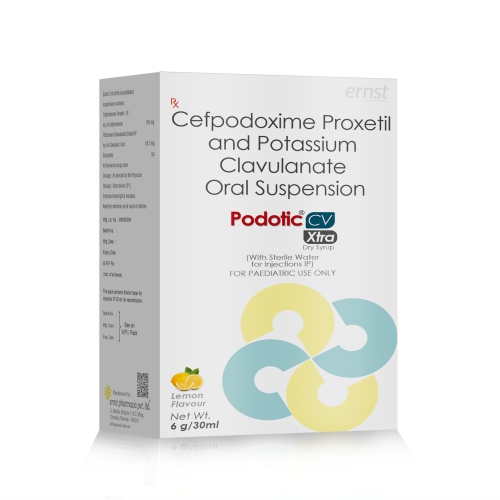 Cefpodoxime & Potassium Clavulanate Oral Suspension - PODOTIC CV EXTRA Suspension - Ernst Pharmacia
