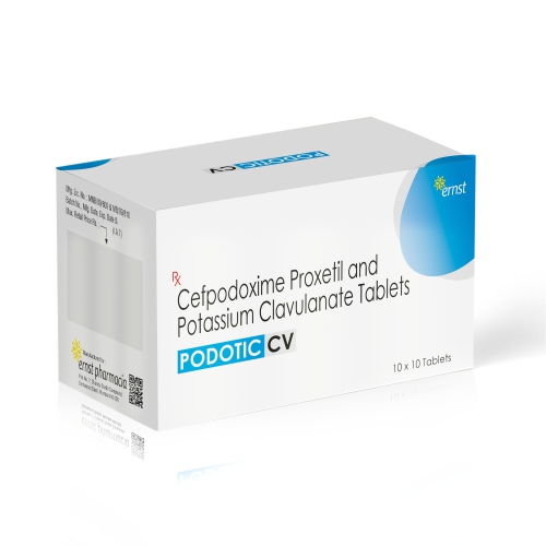 Cefpodoxime Proxetil & Potassium Clavulanate Tablets - PODOTIC CV - Ernst Pharmacia