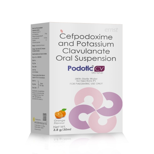 Cefpodoxime Proxitil & Potassium Clavulanic Oral Suspension - PODOTIC CV Dry Syrup - Ernst Pharmacia