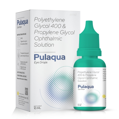 PULAQUA Eye Drops - Polyethylene Glycol 400 & Propylene Glycol Ophthalmic Solution