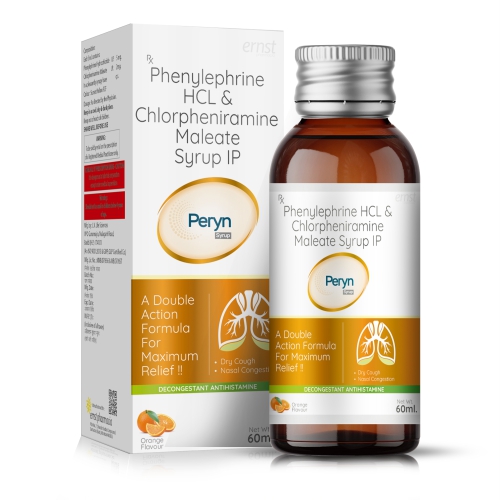 Phenylephrine Hydrochloride & Chlorpheniramine Maleate Syrup IP - PERYN Syrup