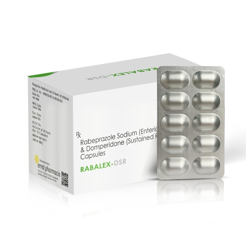 Rabeprazole Sodium (EC) & Domperidone (SR) Capsules - RABALEX DSR Capsules