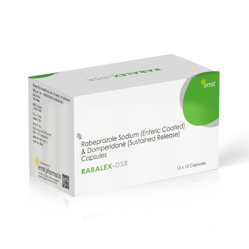 Rabeprazole Sodium (EC) & Domperidone (SR) Capsules - RABALEX DSR Capsules - Ernst Pharmacia