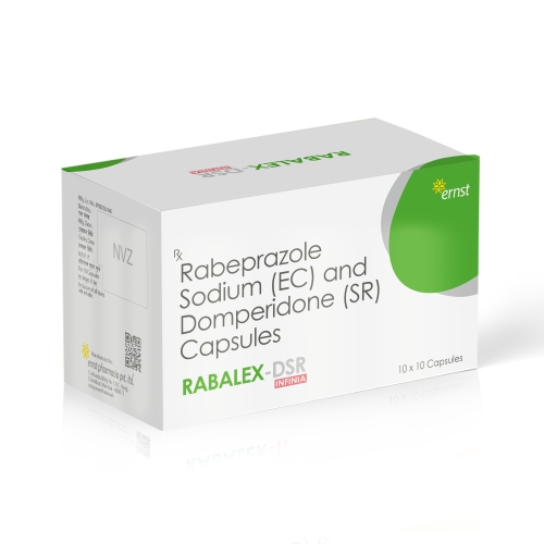 Rabeprazole Sodium (EC) & Domperidone (SR) Capsules - RABALEX DSR Infinia Capsules - Ernst Pharmacia