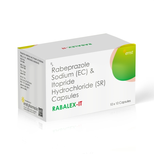 Rabeprazole Sodium (EC) & Itopride Hydrochloride (SR) Capsules - RABALEX IT Capsules - Ernst Pharmacia
