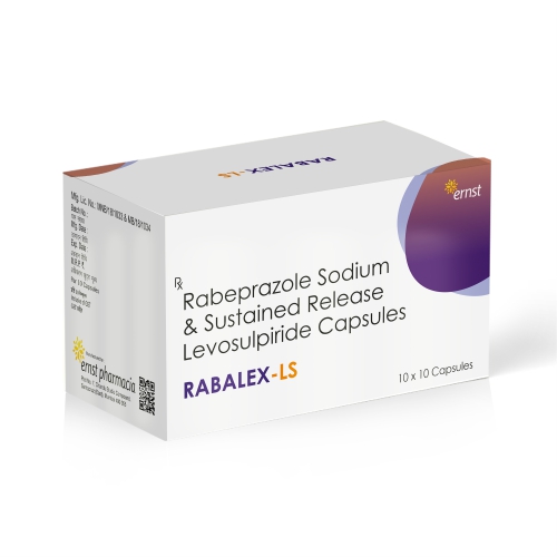 Rabeprazole Sodium & Sustained Release Levosulpiride Capsules - RABALEX LS Capsules - Ernst Pharmacia