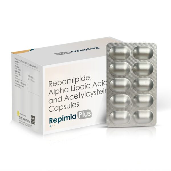 Ribamipide Alpha Lipoic Acid & Acetylcysteine Capsules - Repimia PLUS Capsules