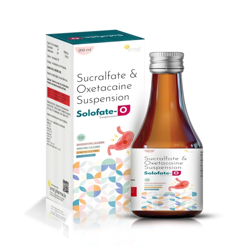 Sucralfate & Oxetacaine Suspension - SOLOFATE O Syrup - 200ML
