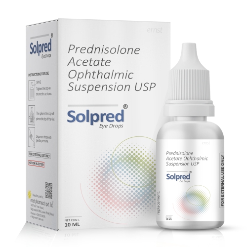 SOLPRED Eye Drops - Prednisolone Acetate Ophthalmic Suspension USP