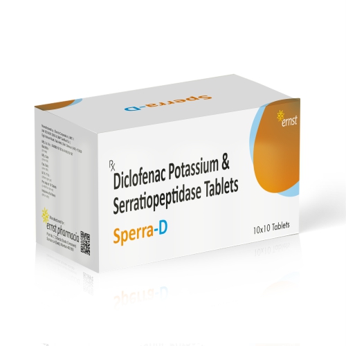 Ernst Pharmacia - SPERRA D Tablets - Diclofenac Potassium & Serratiopeptidase Tablets