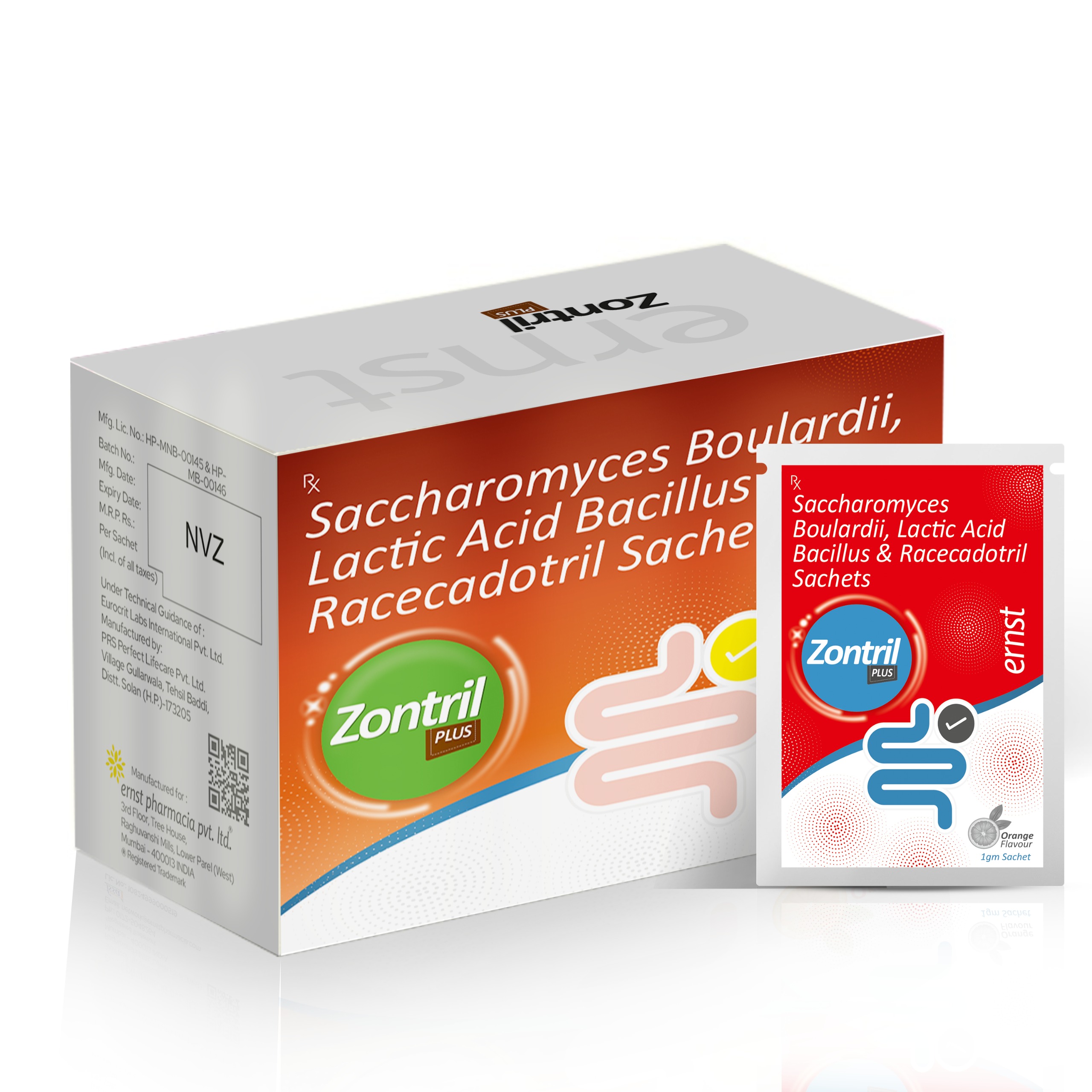Saccharomyces Boulardii Lactic Acid Bacillus & Racecadotril Sachet