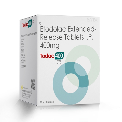 Ernst Pharmacia - TODAC 400 ER Tablets - Etodolac Extended Release Tablets IP 400 Mg