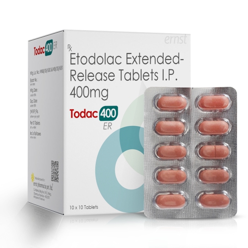 TODAC 400 ER Tablets - Etodolac Extended Release Tablets IP 400 Mg