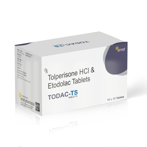 Ernst Pharmacia - TODAC TS Tablets - Etodolac & Tolperisone Tablets