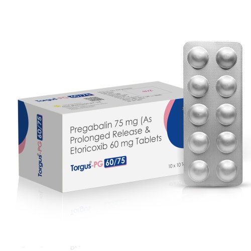 TORGUS PG 60/75 Tablets - Pregabalin Sustained Release & Etoricoxib Tablets