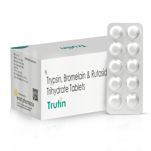 TRUTIN Tablets - Trypsin Bromelain & Rutoside Tablets