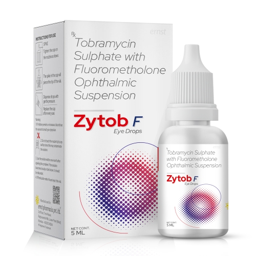 Tobramycin Sulphate & Fluorometholone Ophthalmic Suspension - ZYTOB F Eye Drops