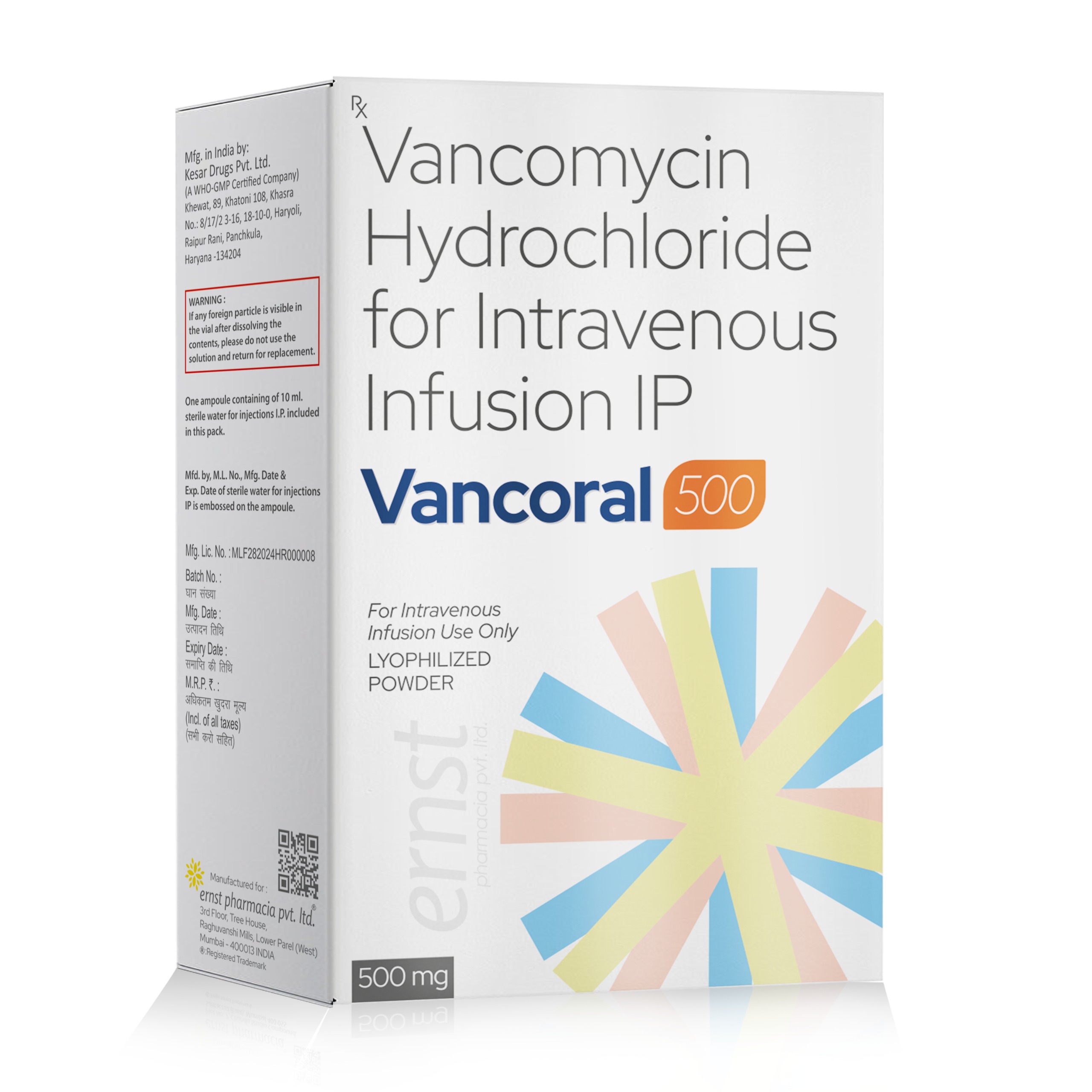 VANCORAL 500 Infusion - Ernst Pharmacia