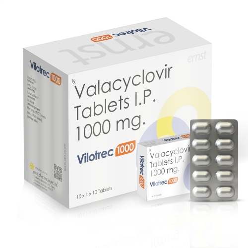 Valacyclovir Tablets IP 1000 Mg - VILOTREC 1000