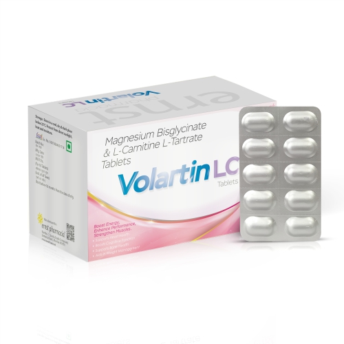Magnesium Bisglycinate & L-Tartrate Levocarnitine Tablets - VOLARTIN LC Tablets