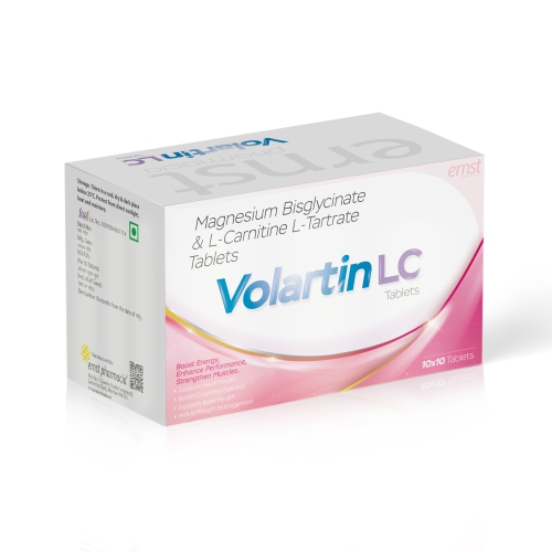 Magnesium Bisglycinate & L-Tartrate Levocarnitine Tablets - VOLARTIN LC Tablets - Ernst Pharmacia