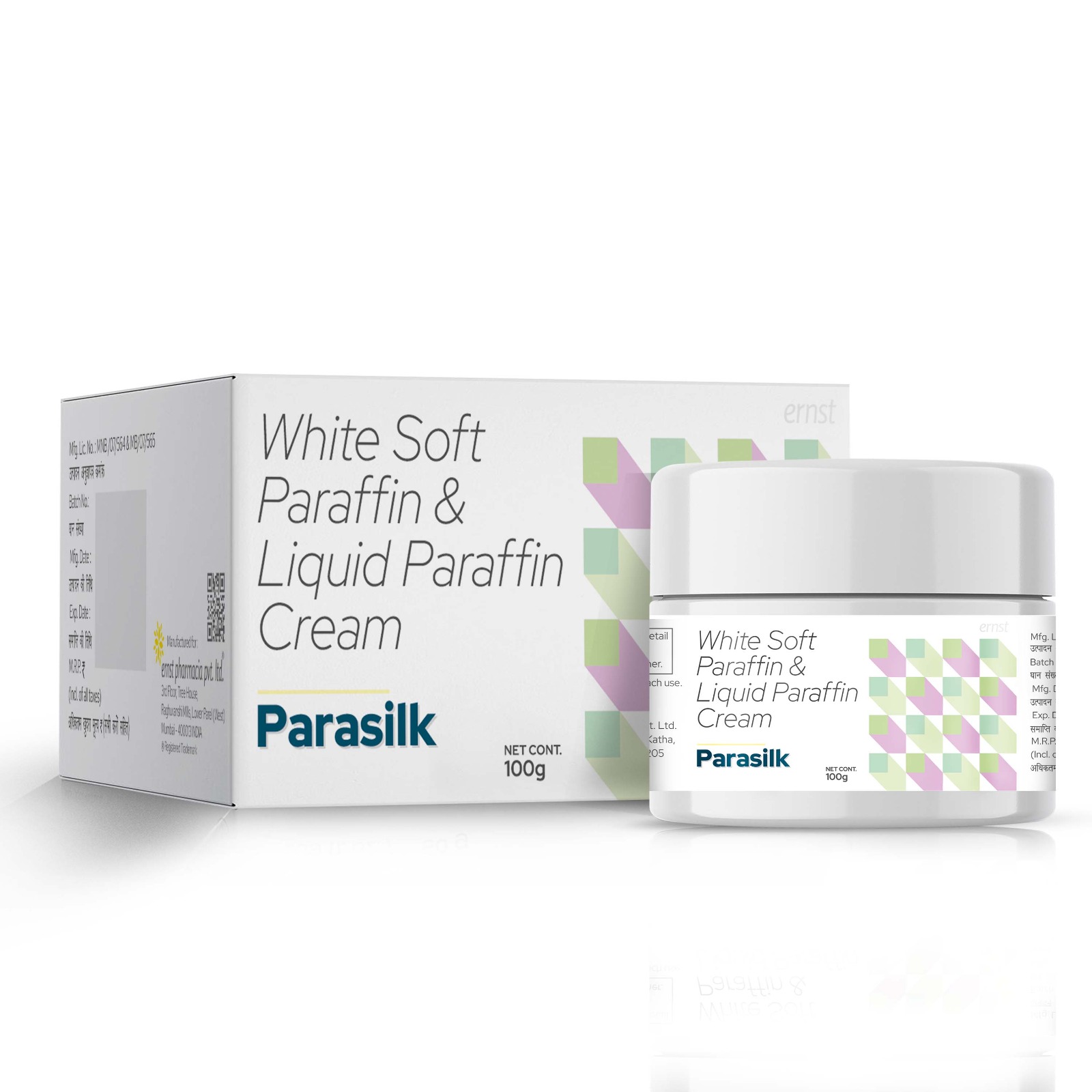 White Soft Paraffin & Liquid Paraffin Cream - PARASILK Cream