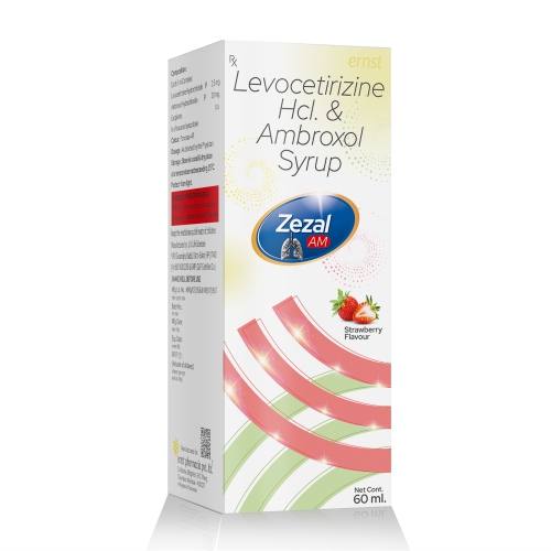 Levocetirizine HCL & Ambroxol Syrup - ZEZAL AM Syrup - Ernst Pharmacia