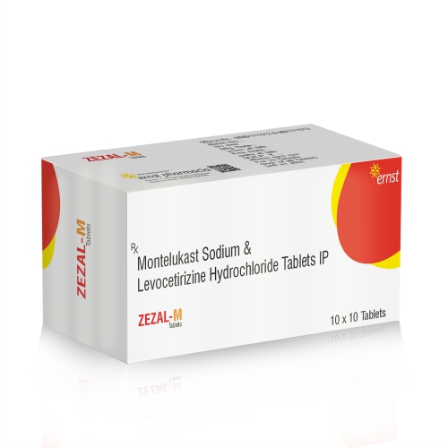 Montelukast Sodium & Levocetirizine Hydrochloride Tablets IP - ZEZAL M Tablets - Ernst Pharmacia