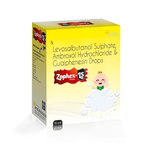 Levosalbutamol Sulphate, Ambroxol Hydrochloride & Guaiphenesin Drops - ZOPHEX LS DROP - Ernst Pharmacia