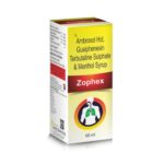 Ambroxol Hydrochloride Guaiphenesin Terbutaline Sulphate & Menthol Syrup - ZOPHEX Syrup 60 ML - Ernst Pharmacia