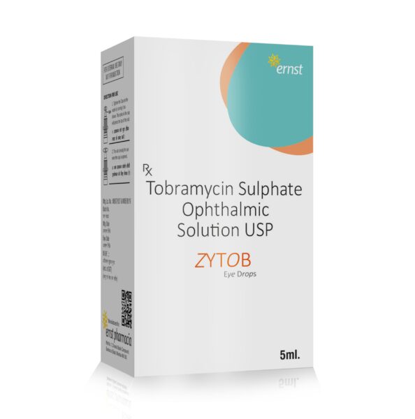 Tobramycin Sulphate Ophthalmic Solution USP - ZYTOB Eye Drops - Ernst Pharmacia