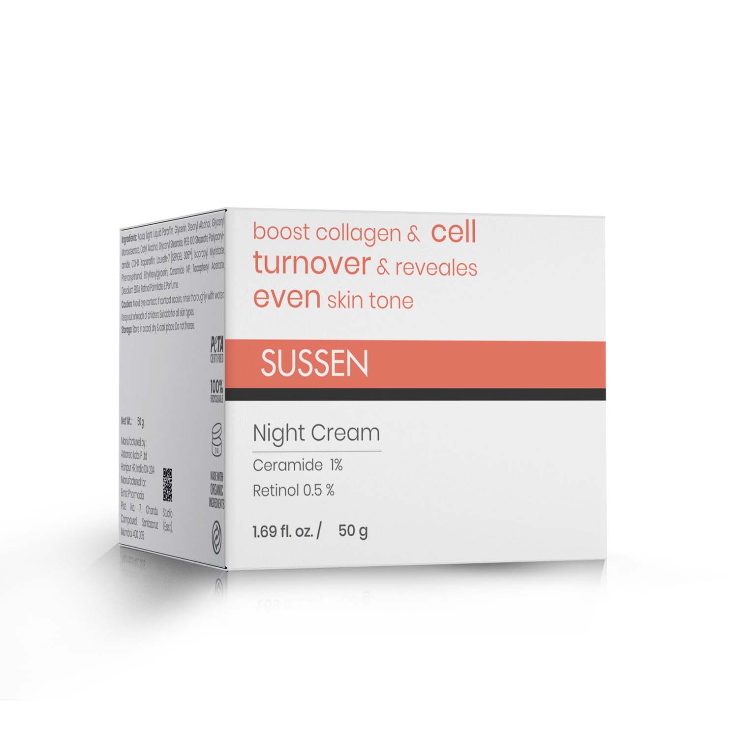 Ceramide & Retinol Night Cream - SUSSEN - Ernst Pharmacia