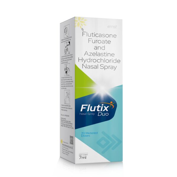 Fluticasone Furoate & Azelastine Hydrochloride Nasal Spray - FLUTIX Duo Nasal spray - Ernst Pharmacia