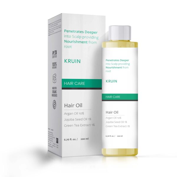 Hair Oil with Argan Oil, Jojoba Seed Oil & Green Tea Extract