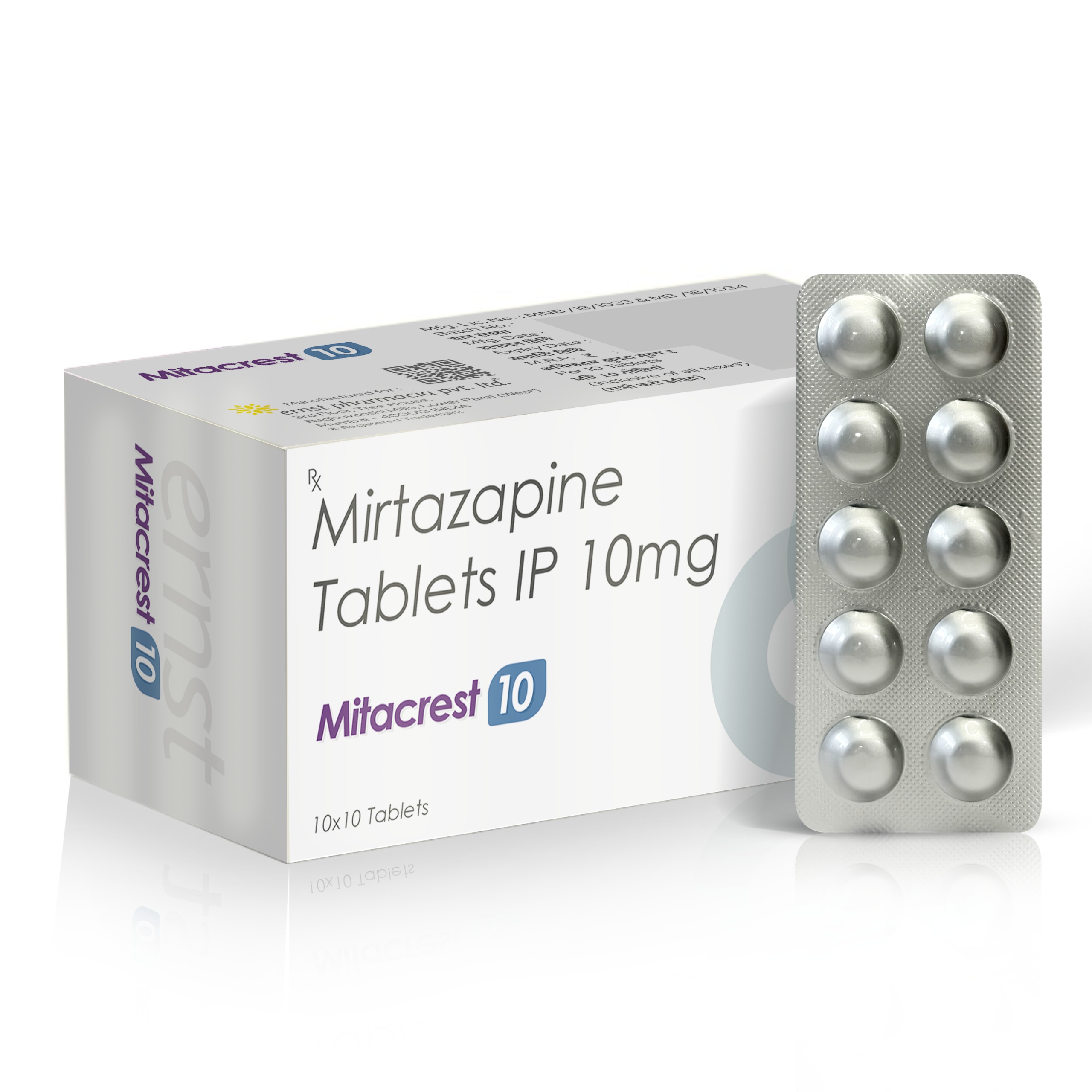Mirtazapine Tablets IP 10 Mg