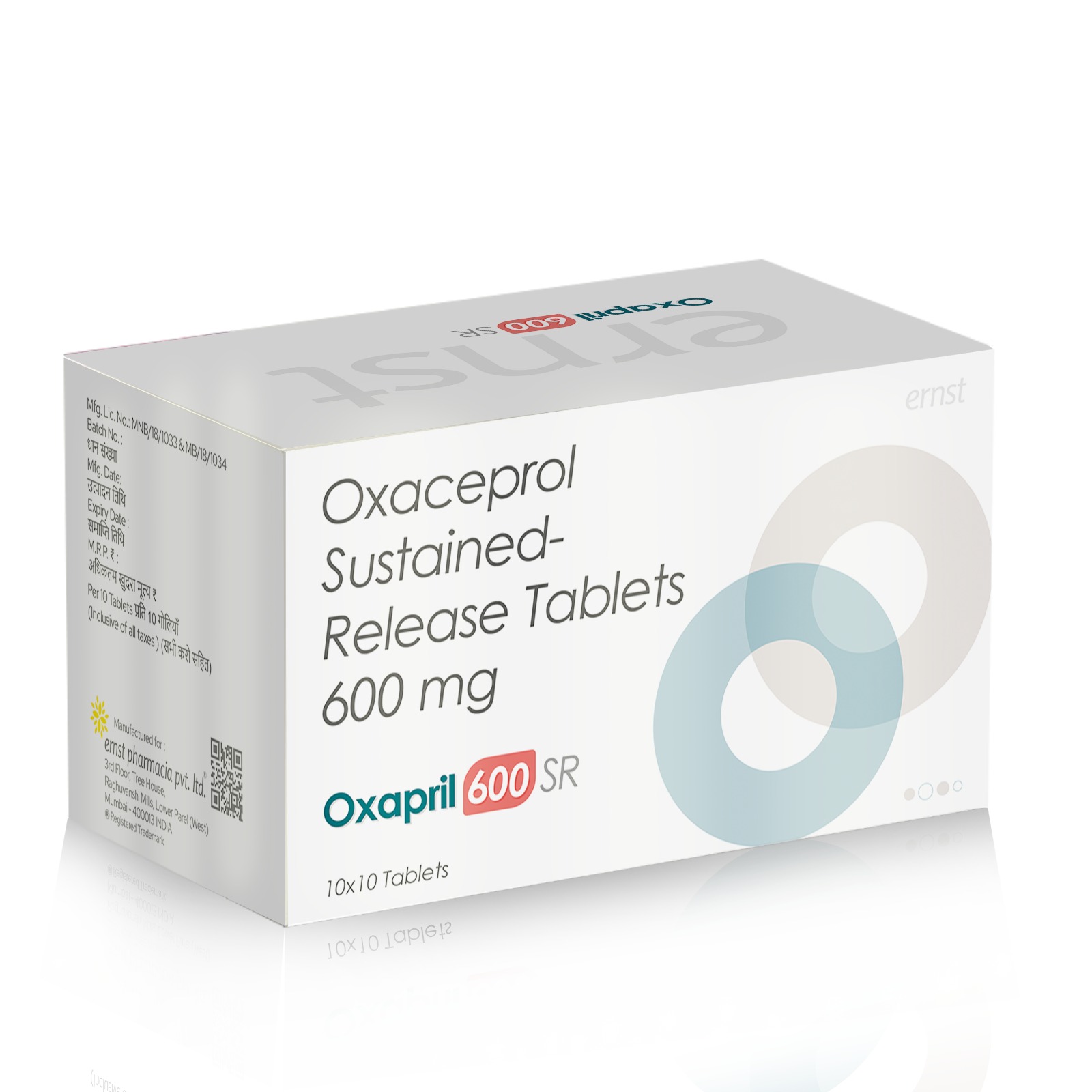 Oxaceprol Sustained Release Tablets 600 Mg - OXAPRIL 600 SR - Ernst Pharmacia