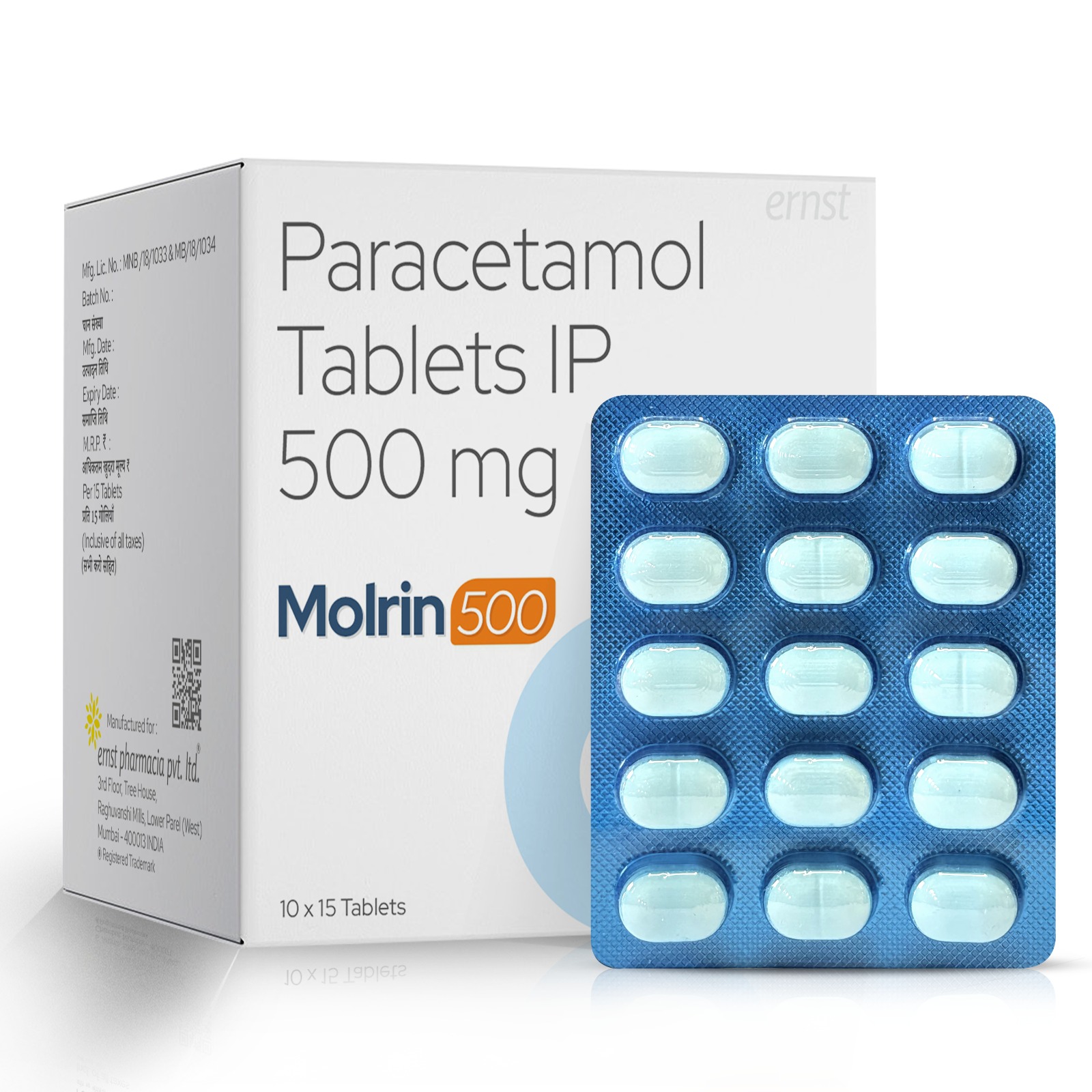 Paracetamol Tablet IP 500 Mg