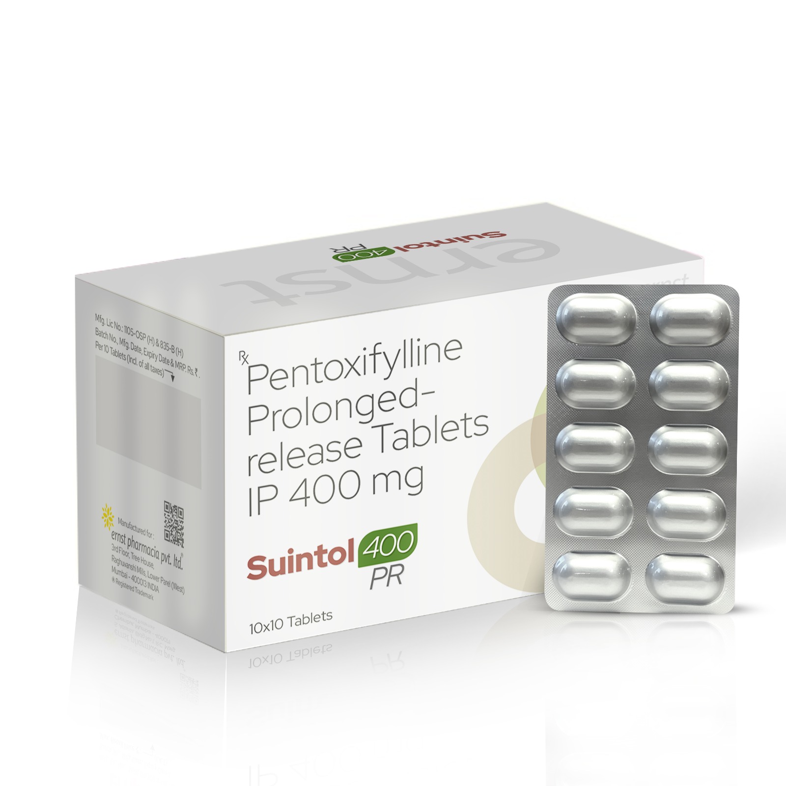 Pentoxifylline Prolonged Release Tablets IP 400 Mg