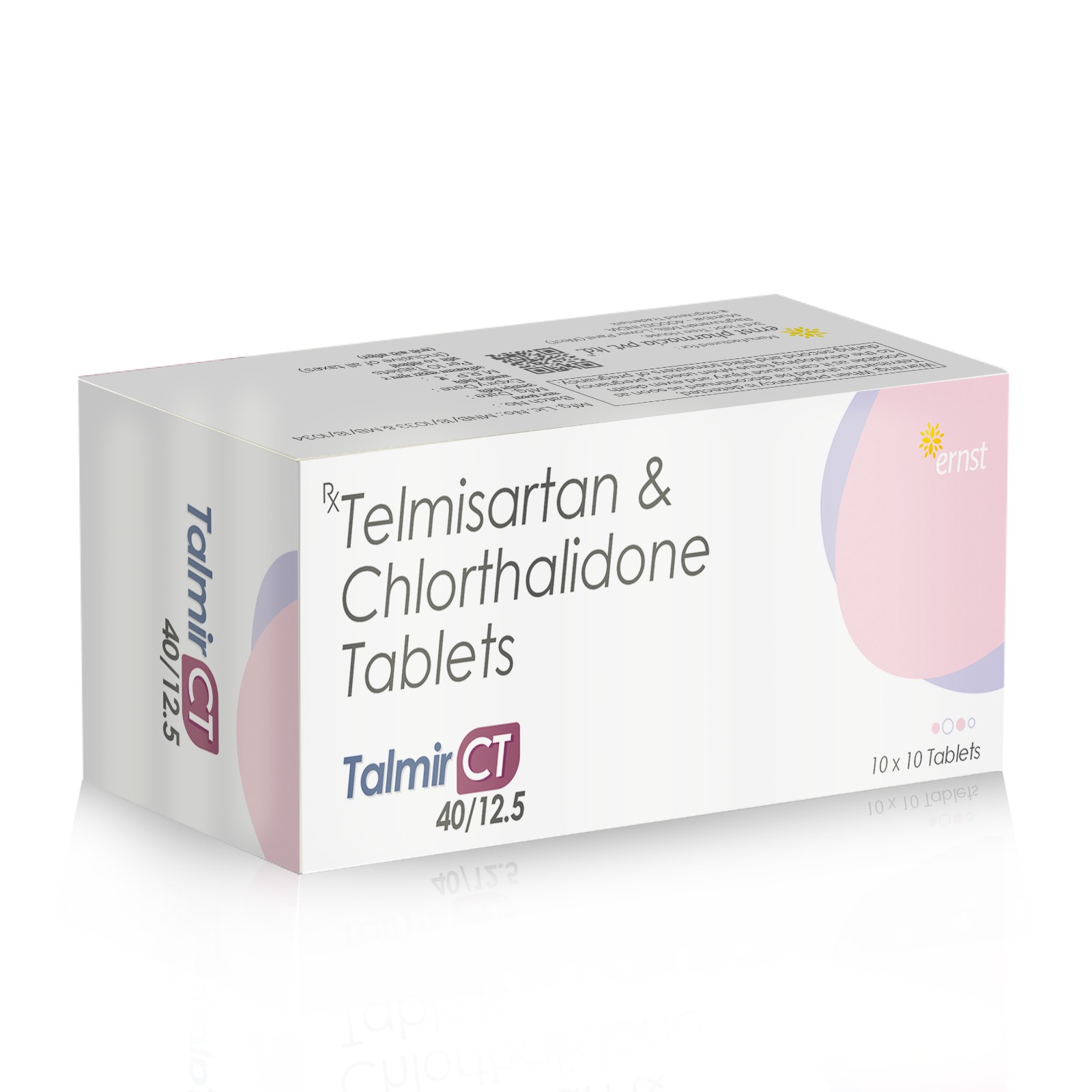 Telmisartan & Chlorthalidone Tablets - TALMIR CT 4012.5 Tablets - Ernst Pharmacia