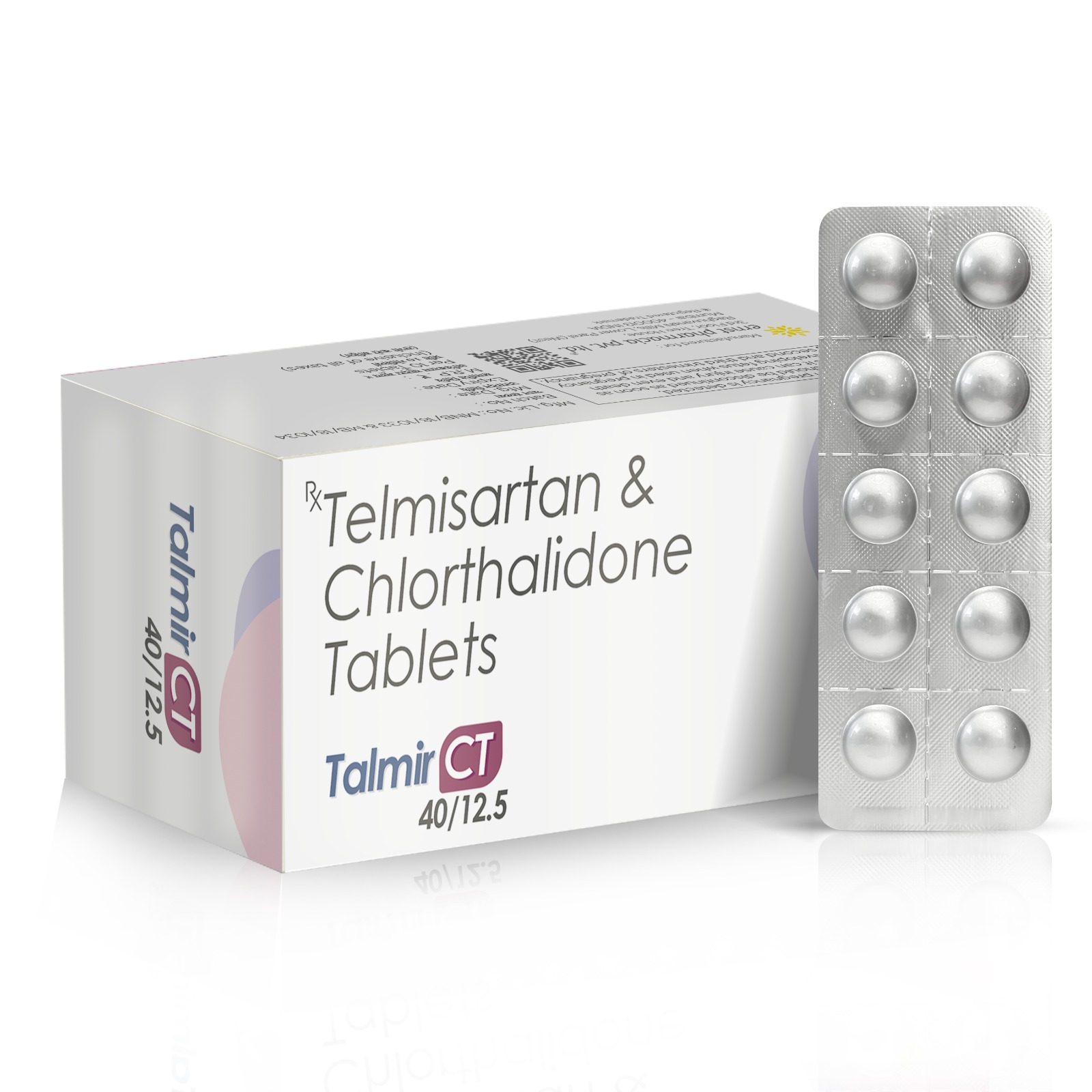 Telmisartan & Chlorthalidone Tablets - TALMIR CT 4012.5 Tablets