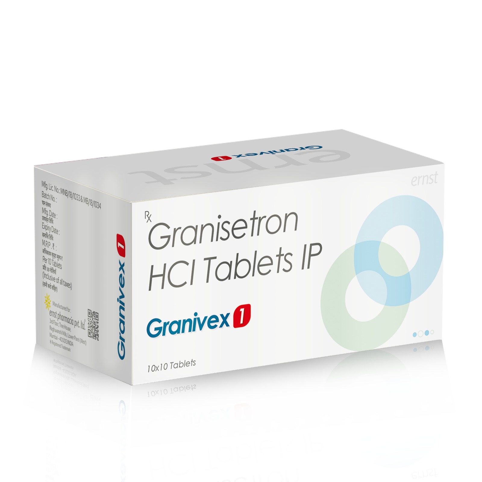 Granisetron Hydrochloride Tablets IP 1 Mg - GRANIVEX 1 Tablets - Ernst Pharmacia